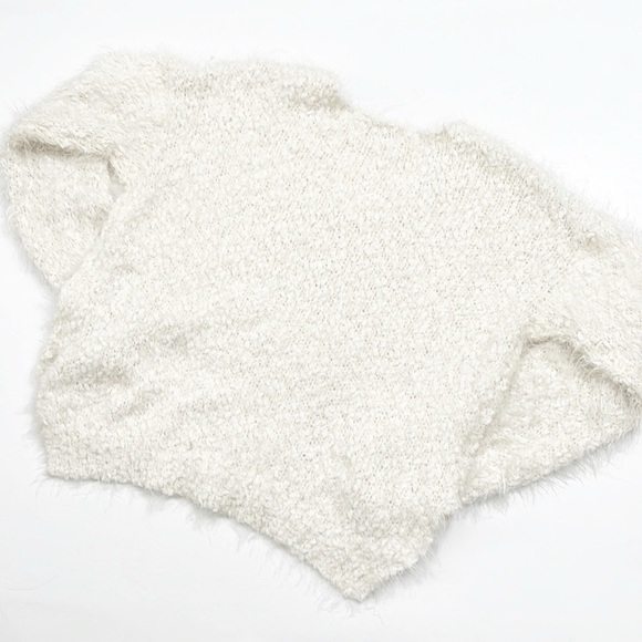 Poof Apparel cream cropped knit sweater - Picture 2 of 4